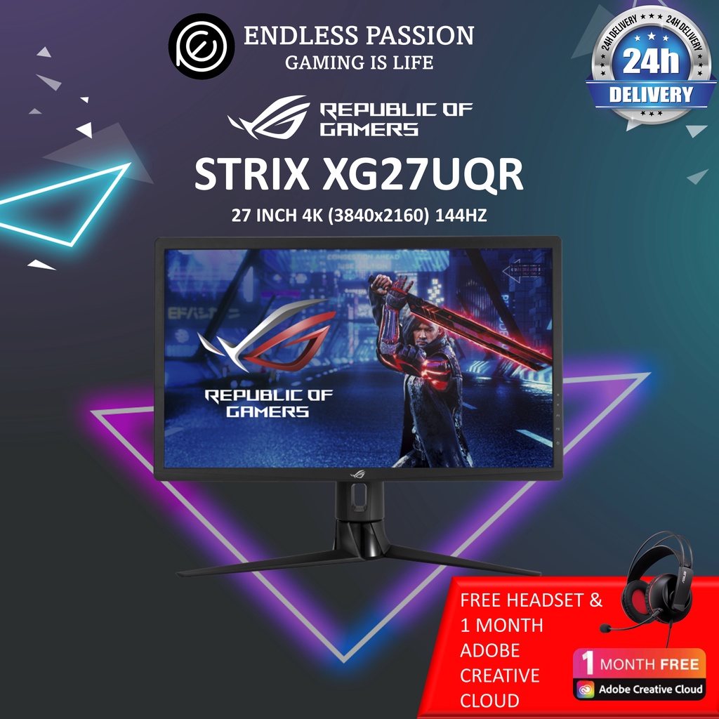 Asus ROG Strix XG27UQR DSC Gaming Monitor Shopee Singapore