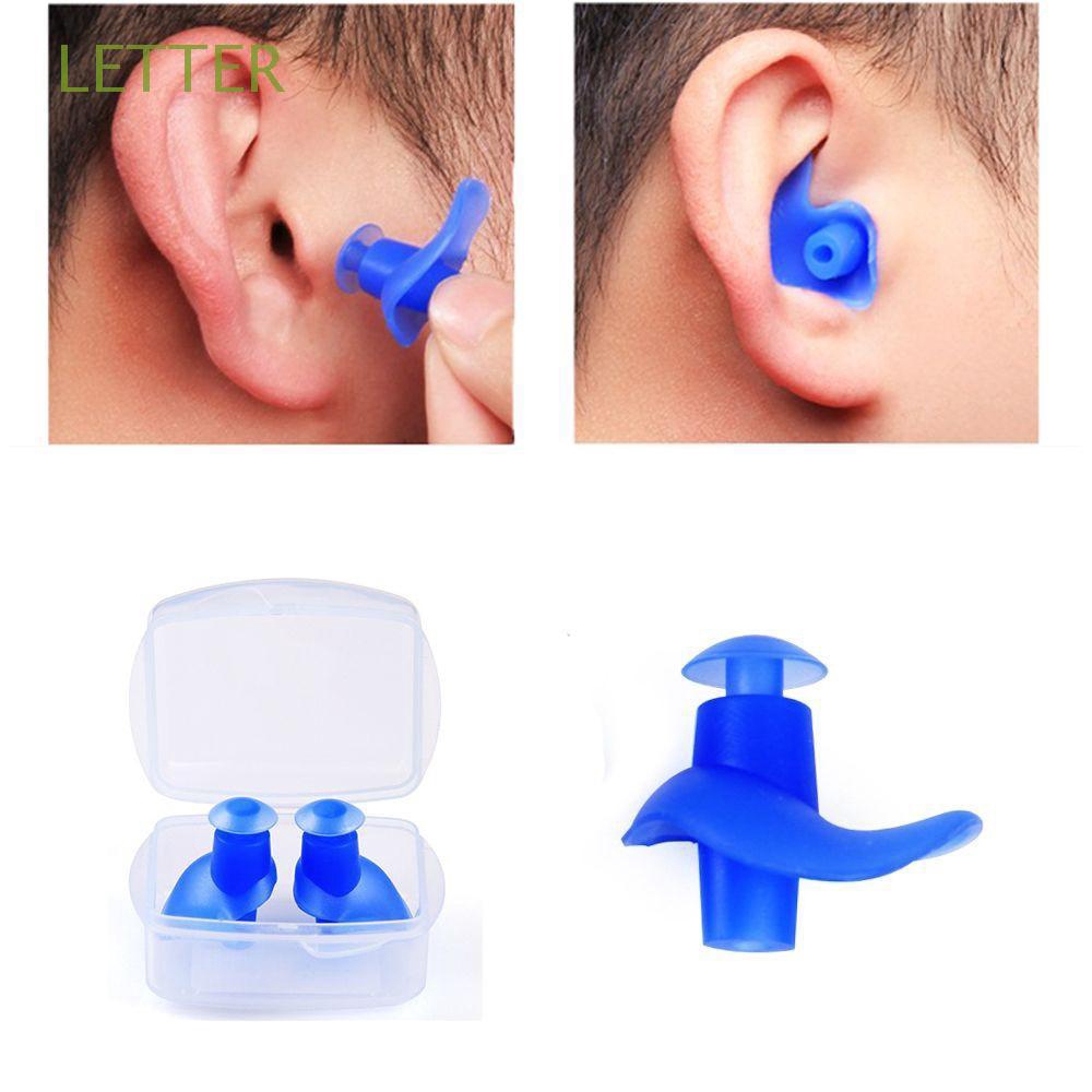 1Pair Silicone Diving Earplugs Swimming Ear Protection Spiral