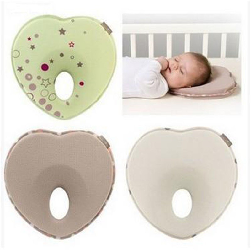 Baby pillow infant shape sleep positioner anti roll cushion flat head