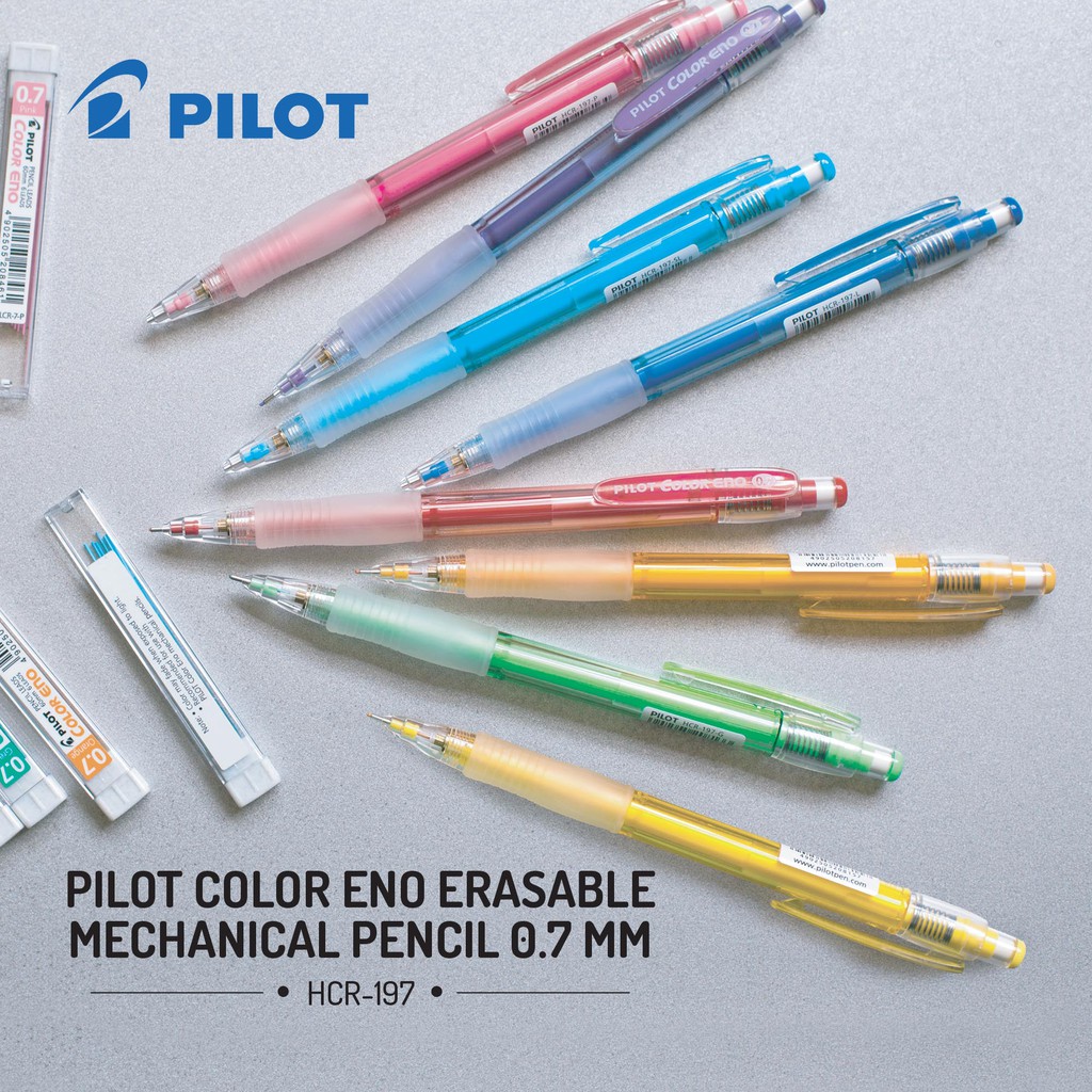 Pilot Color Eno Erasable Mechanical Pencil 0.7 mm Shopee Singapore