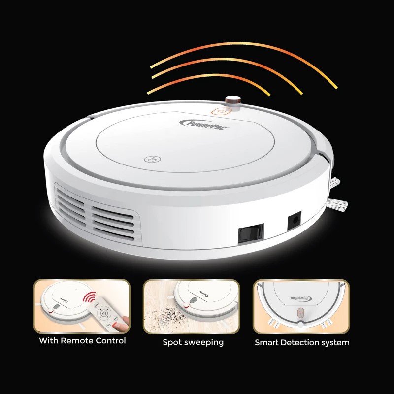 PowerPac Smart Robotic Vacuum Cleaner with Spot Sweeping Functionn