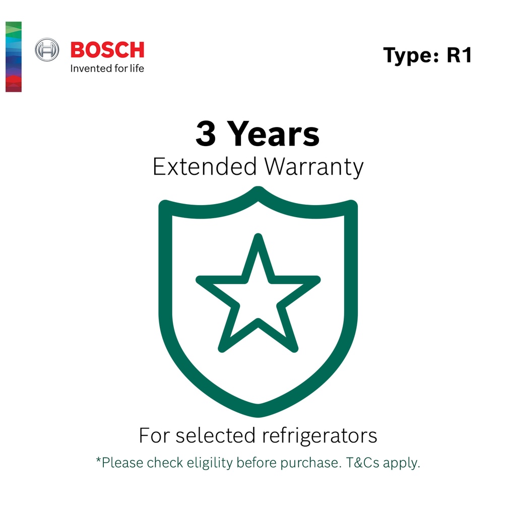 Bosch Fridge Extended Warranty R1 Shopee Singapore