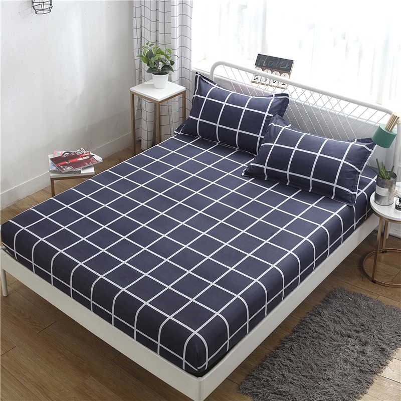 Single/Queen Size/CADAR TILAM/Fitted Bedsheet With Rubber Bedding Set