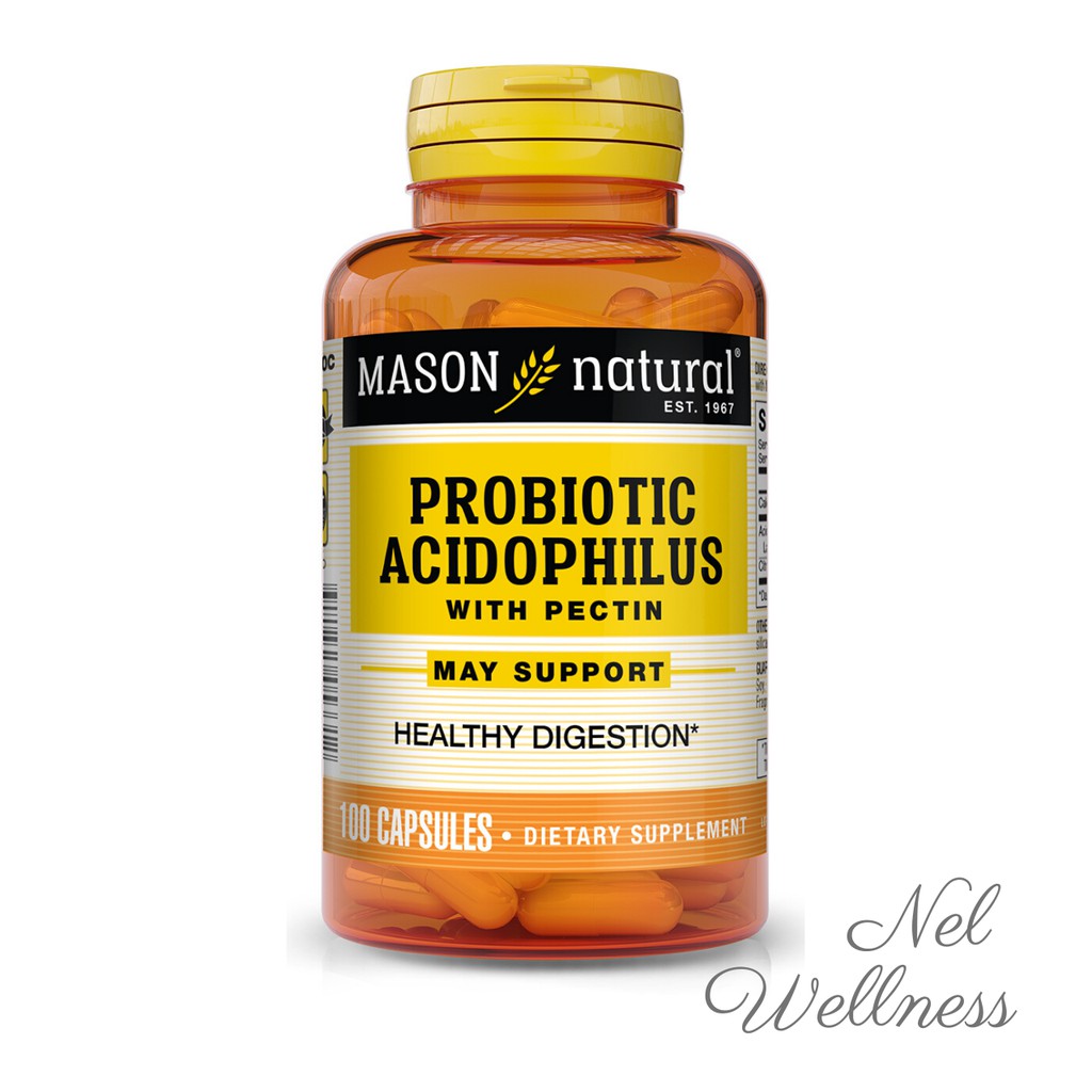 [Healthy Digestion] Mason Natural Probiotic Acidophilus With Pectin 100