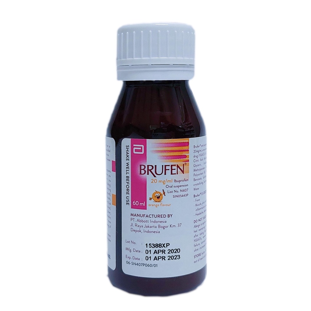 Brufen Oral Suspension 60ml *Ibuprofen* Shopee Singapore