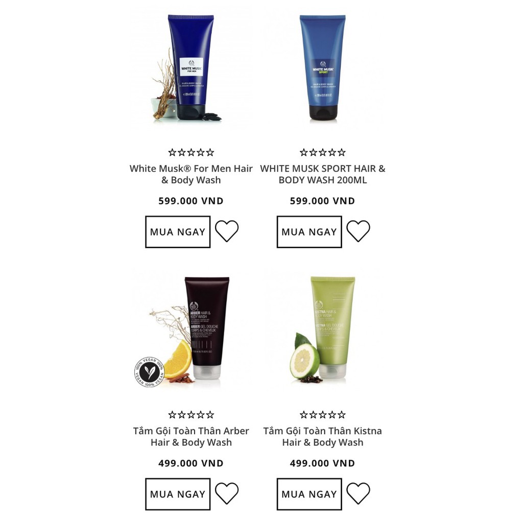 The Body SHOP White Musk for Men Arber Kistna Hair & Body Wash