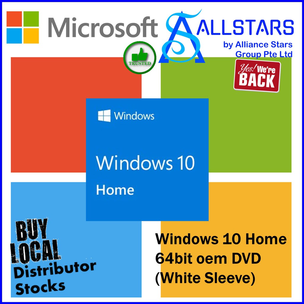 (ALLSTARS We are Back / OS Promo) Microsoft Windows 10 Home 64bit Eng