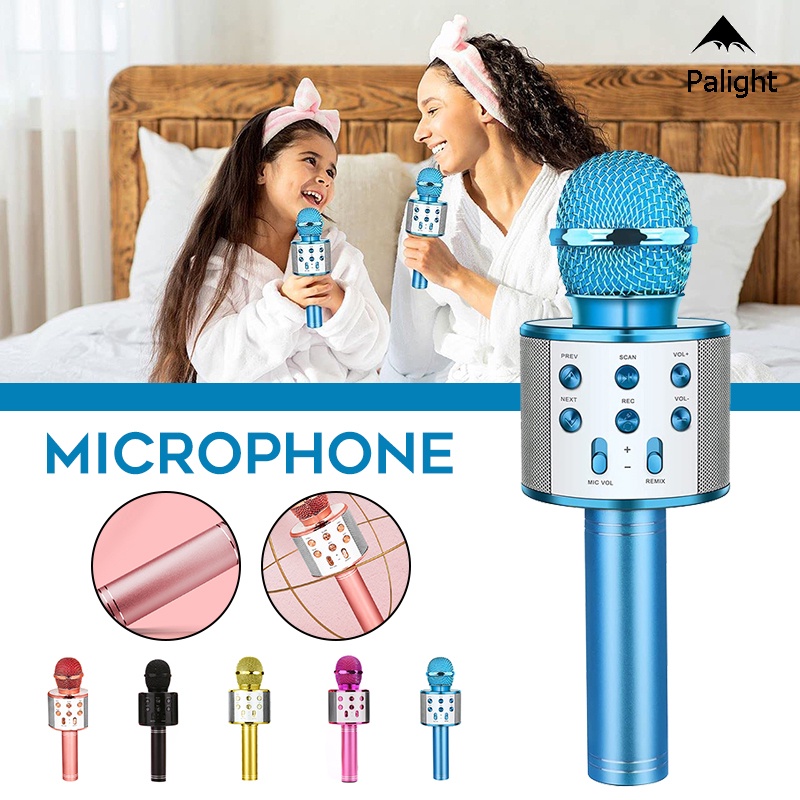 Wireless Microphone for Kids Mobile Phone Karaoke Microphone Portable