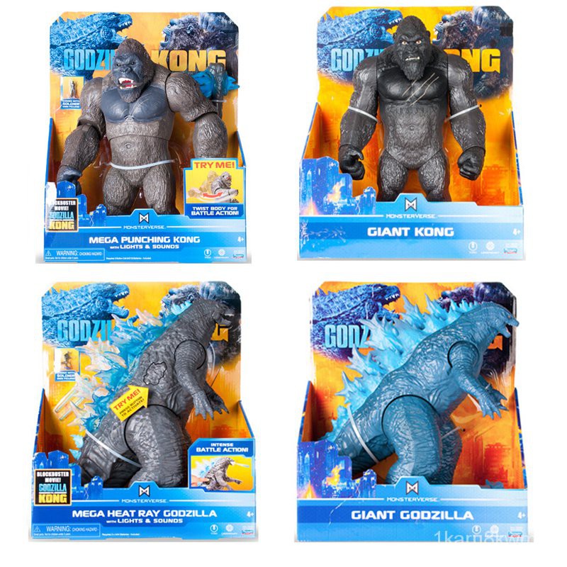 15cm33cm Godzilla Vs Kong Film Pvc Action Figure Light Sound Moving