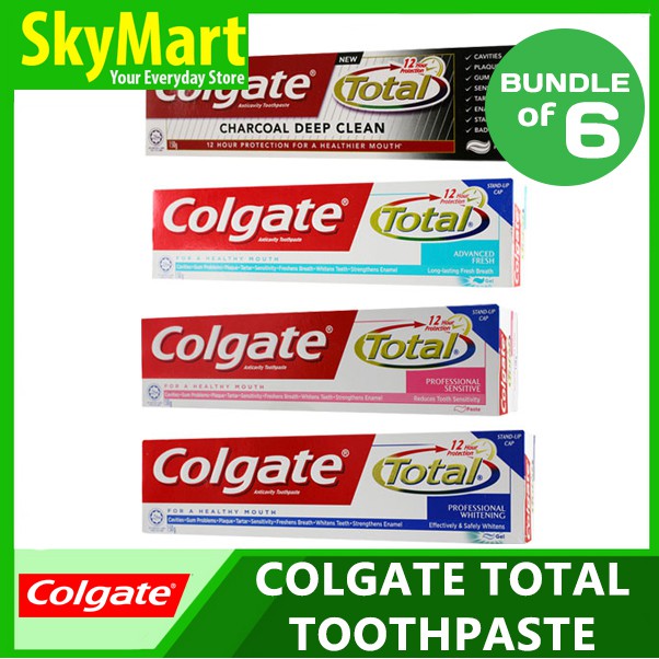 [Bundle of 6] Colgate Total Toothpaste 6 Favours 150G Shopee Singapore