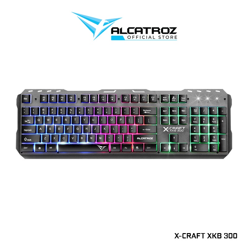 Alcatroz Xcraft XKB 300 Spill Proof Gaming Keyboard With FX Backlight