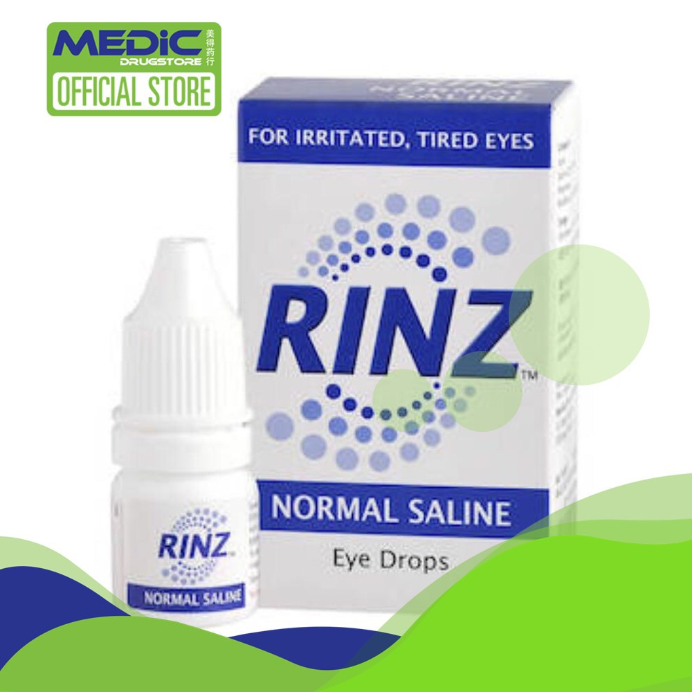 [Bundle of 5] RINZ Normal Saline Eye Drops 5ml By Medic Drugstore