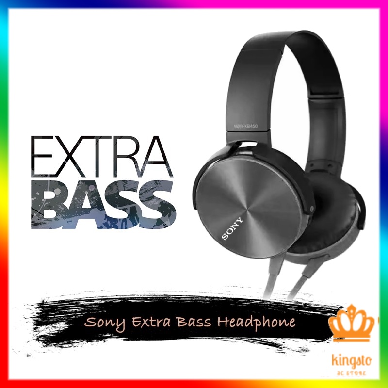 EXTRA BASS Sony MDRXB450BT extra bass wired stereo headphones Shopee