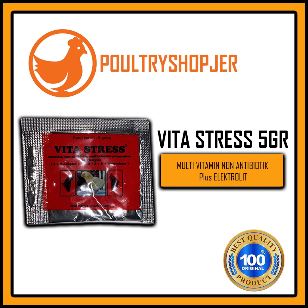 Vita STRESS SACHET 5GRAM (MULTIVITAMIN And Chicken Electrolite