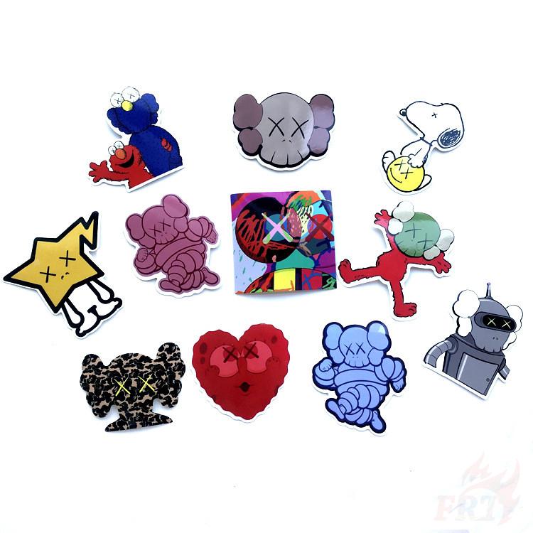 64Pcs/Set Kaws Stickers Cool Kaws Waterproof Mixed JDM Doodle Stickers