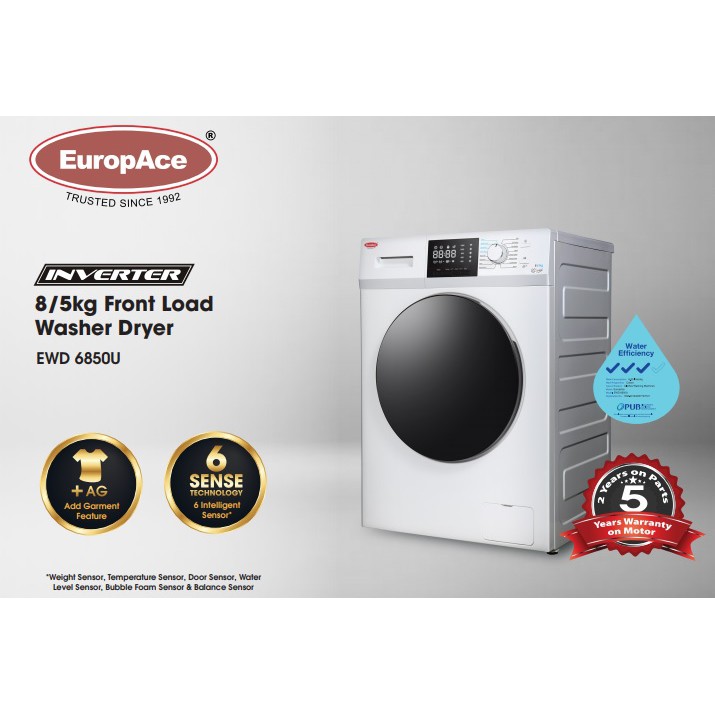 Europace 8kg/5kg Washer Dryer Combi EWD6850V * LIMITED SETS PROMO