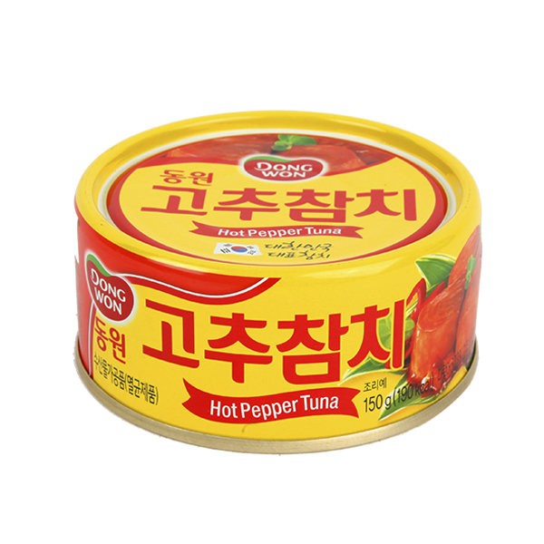 [Korean Food] Dongwon Hot Pepper Tuna Canned Original/Spicy 150g
