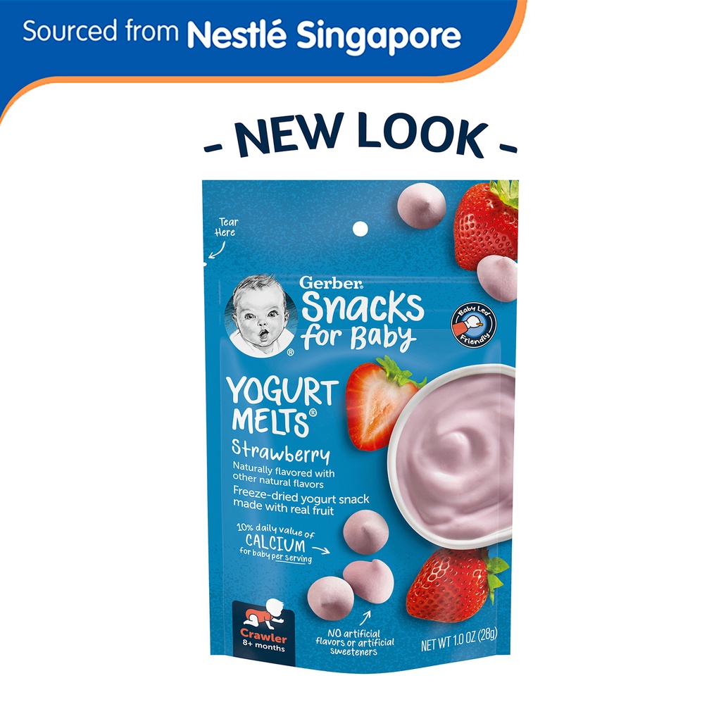 GERBER® GRADUATES Yogurt Melts Strawberry 28g Shopee Singapore