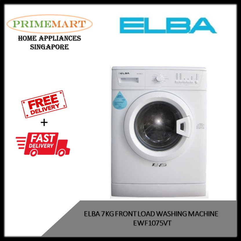ELBA 7kg Front Load Washing Machine EWF1075VT Shopee Singapore