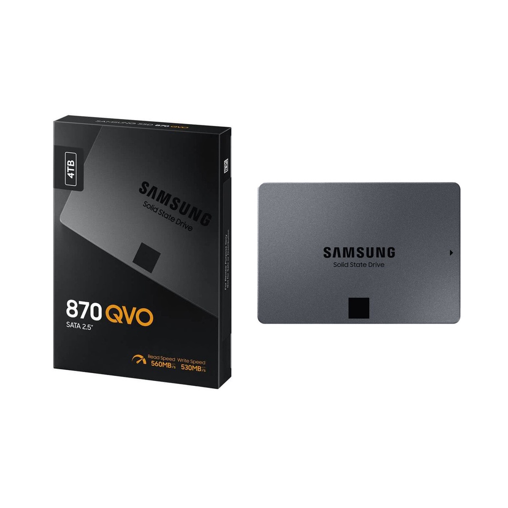 Samsung 4TB 870 QVO 2.5 inch SATA III Internal SSD, Read 560MB/s Write