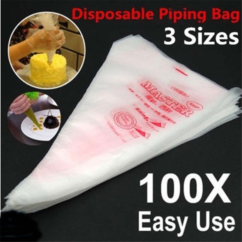Disposable Plastic Icing Bags Cake Cream DIY Decorating Piping Bag