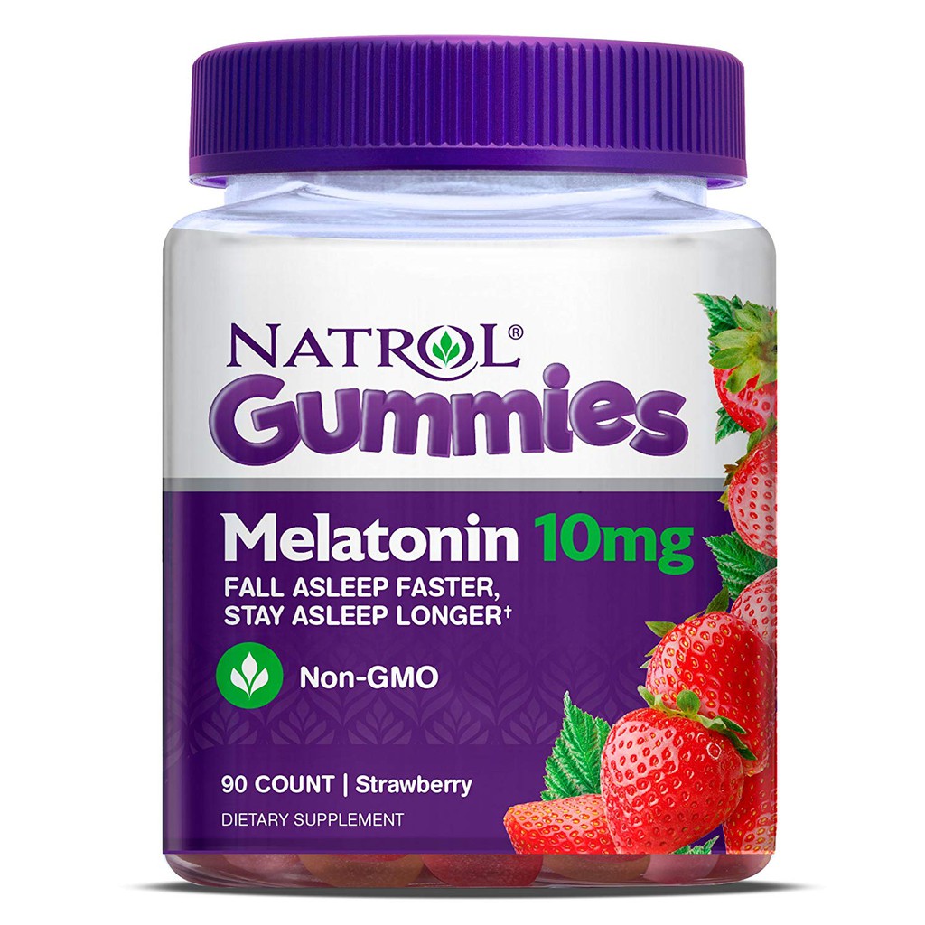 Natrol Melatonin Gummy (5mg, 180 gummies/10mg, 90 gummies) Shopee