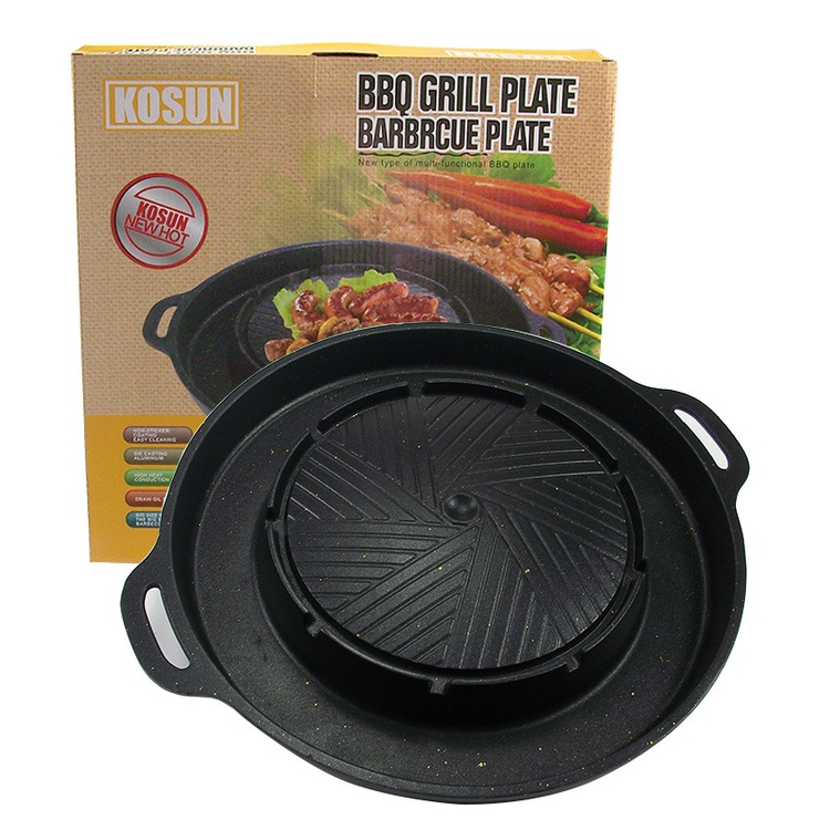 Portable Gas Stove Rinse Baked One Pot/Korean Grill Plate Hot Pot