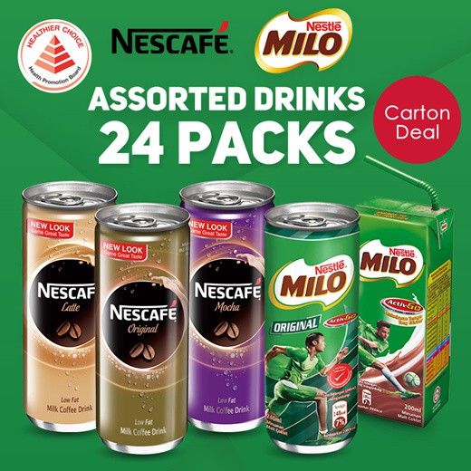 NESTLE Milo Can/Milo Packet/Nescafe Original/Mocha/Latte Carton (Long