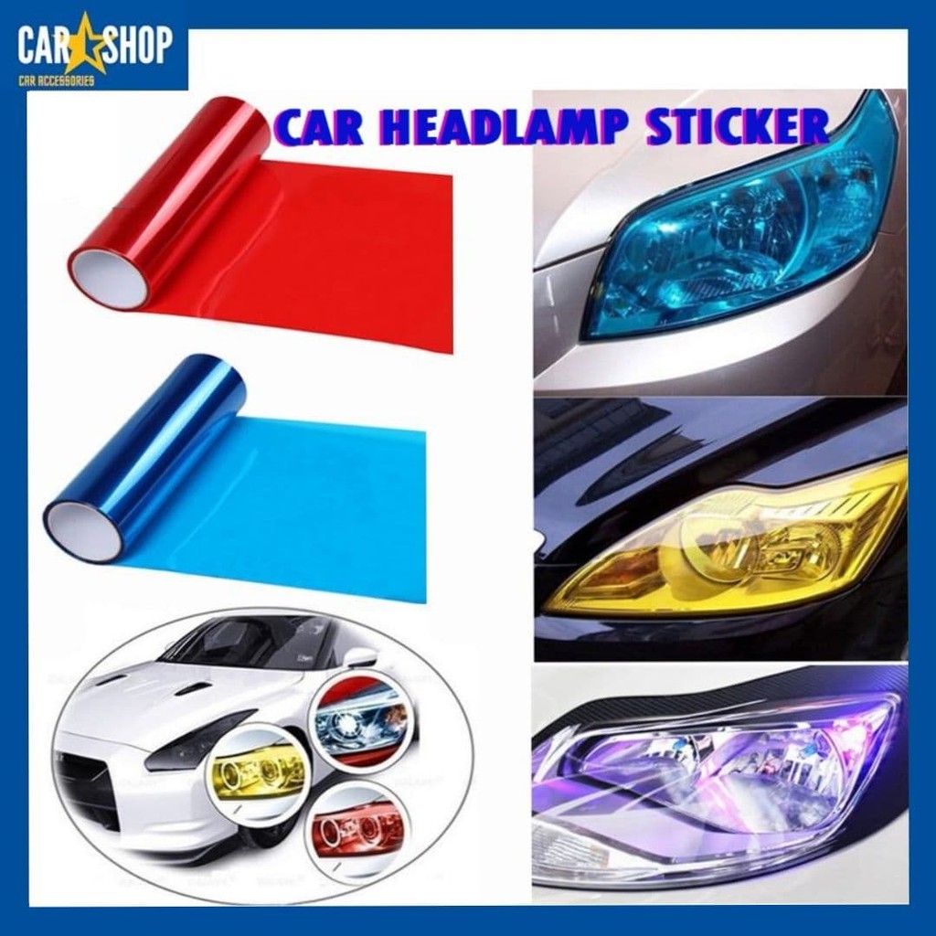 Car Headlamp Headlight Fog light Tail Light Sticker Smoke Tint Film