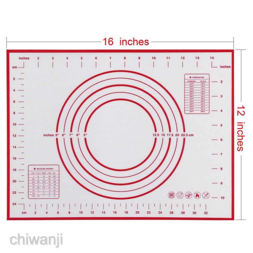 NonStick Baking Mats Rolling Oven Sheet With Measurements ,for Cake