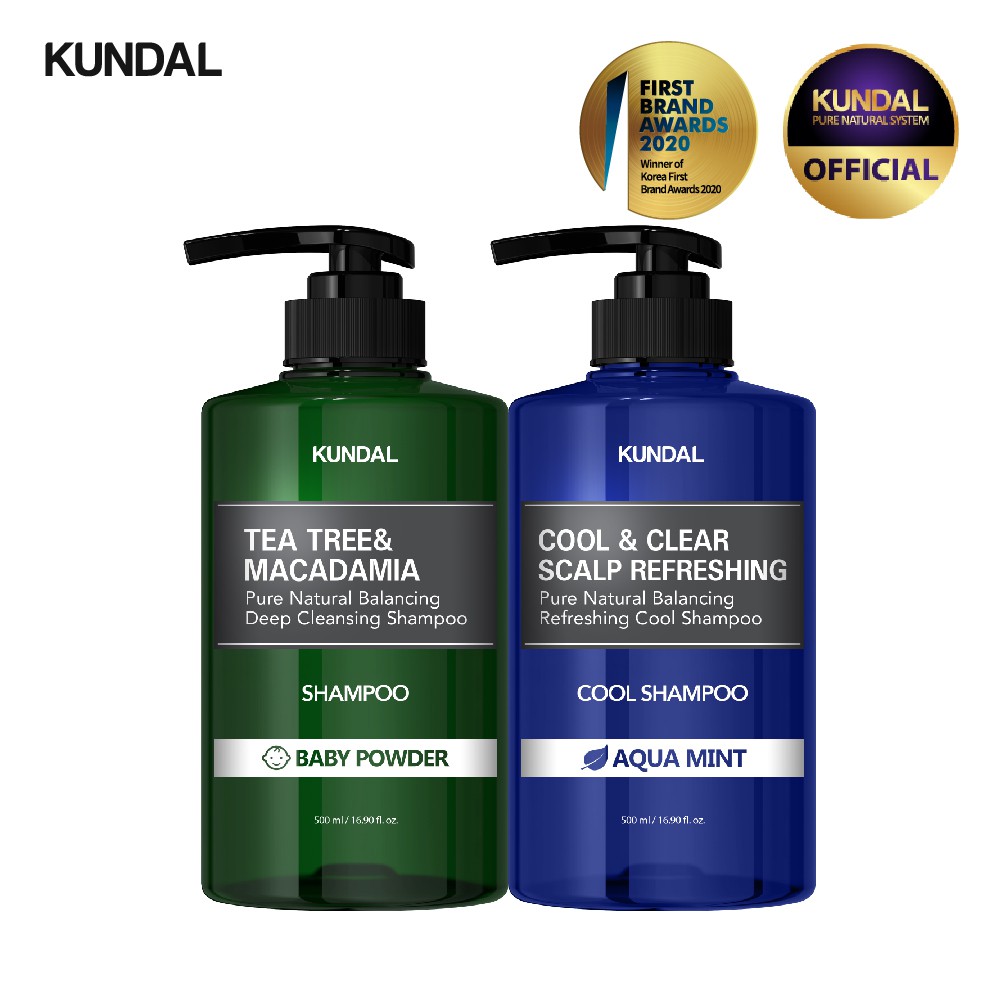 [KUNDAL][Bundle of 2] Scalp Care SET(2ea) Deep Cleansing Shampoo+Cool