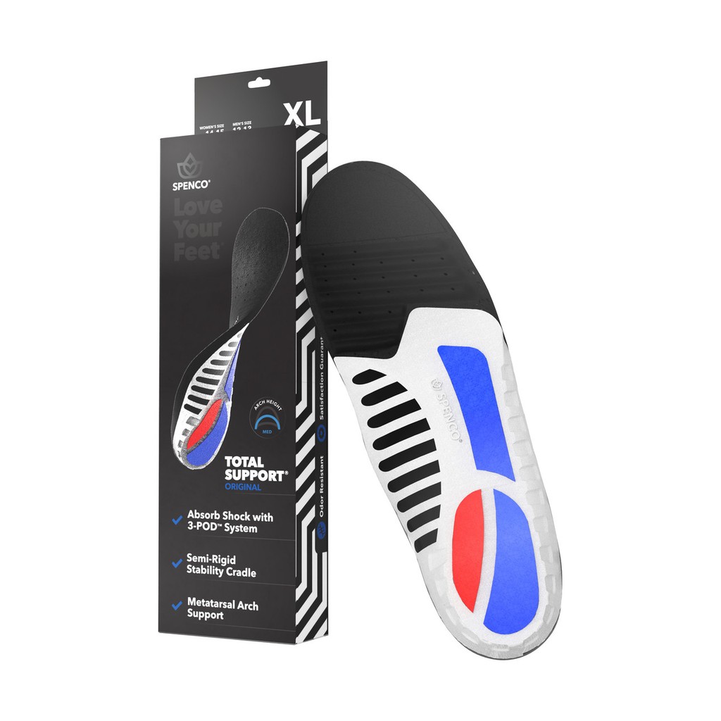 Spenco Total Support Original Custom Medical Orthotic Insoles UNISEX