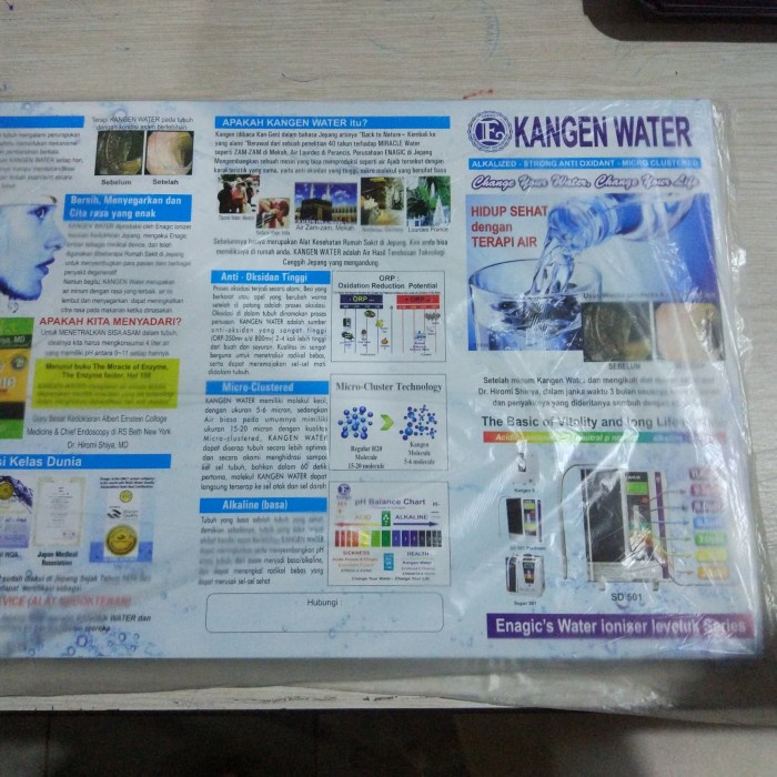 Kangen water Brochure Shopee Singapore