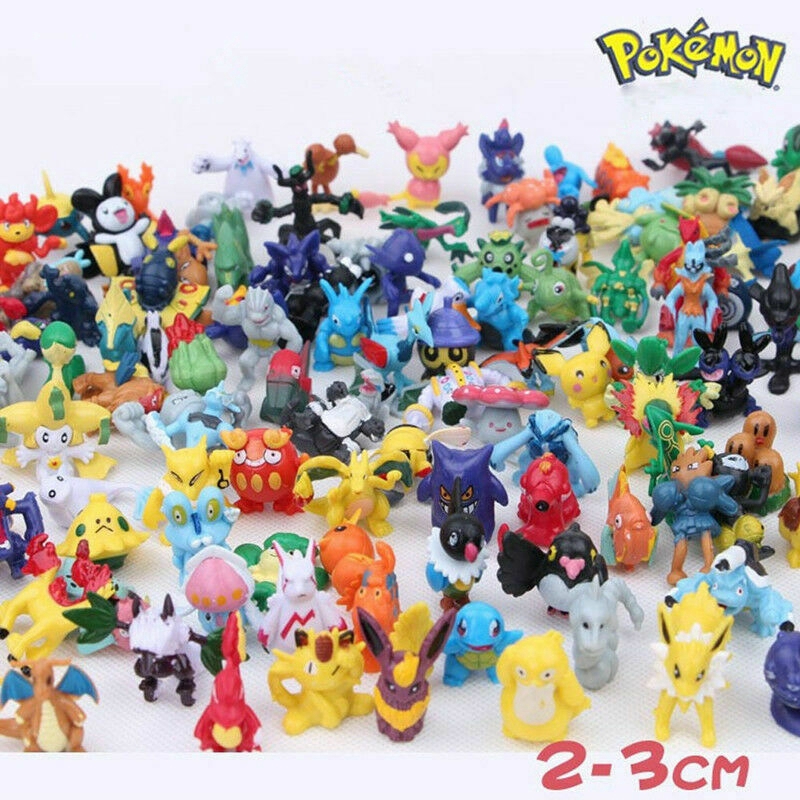 New Pokemon Mini Figures Toys Birthday Party Kids Gifts 24 48 72 96 144 Pc Sets. Shopee Singapore