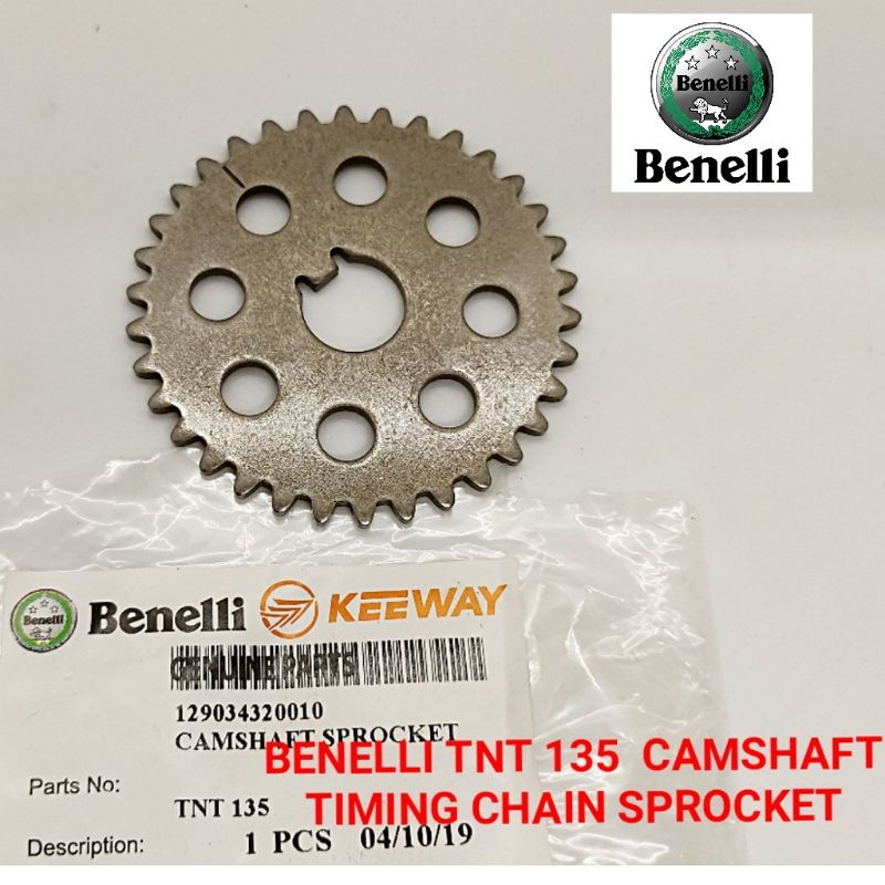 BENELLI TNT 135 CAMSHAFT TIMING CHAIN SPROCKET Shopee Singapore