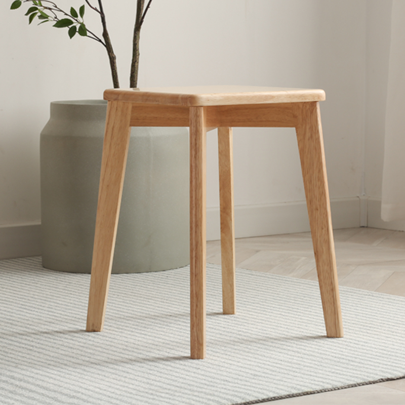 Solid wood stools home Japanese wooden low stools small wooden folding