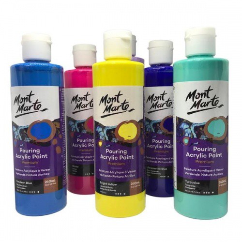 Mont Marte Premium Pouring Acrylic Paint 240ml Shopee Singapore