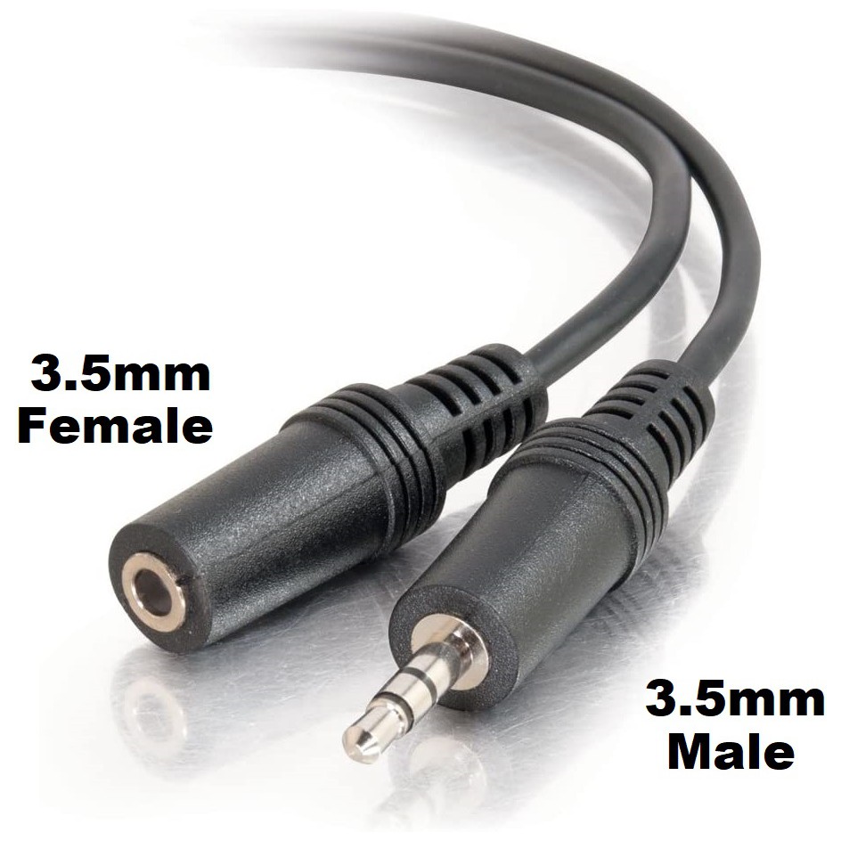 Audio Extension Cable 3.5mm Short Long Male to Female Stereo Speaker
