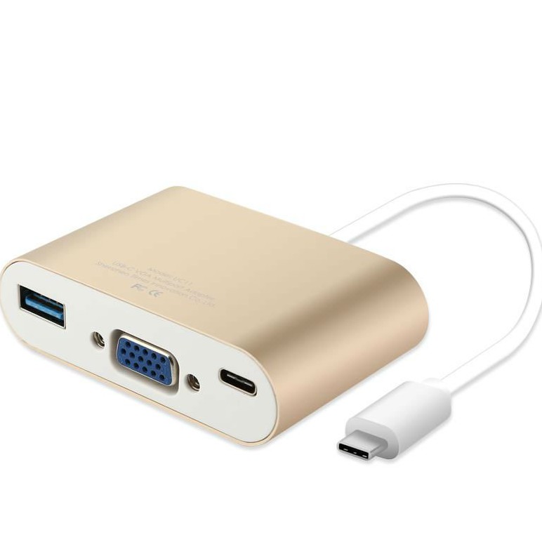 Type C USBC to VGA and USB Multiport Adaptor Shopee