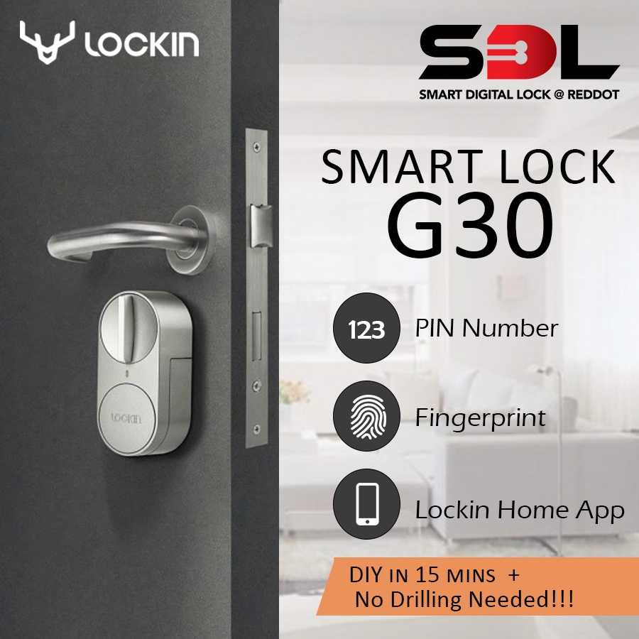 Lockin Smart Digital Door Lock G30 | Fingerprint/App/PIN Code/Voice