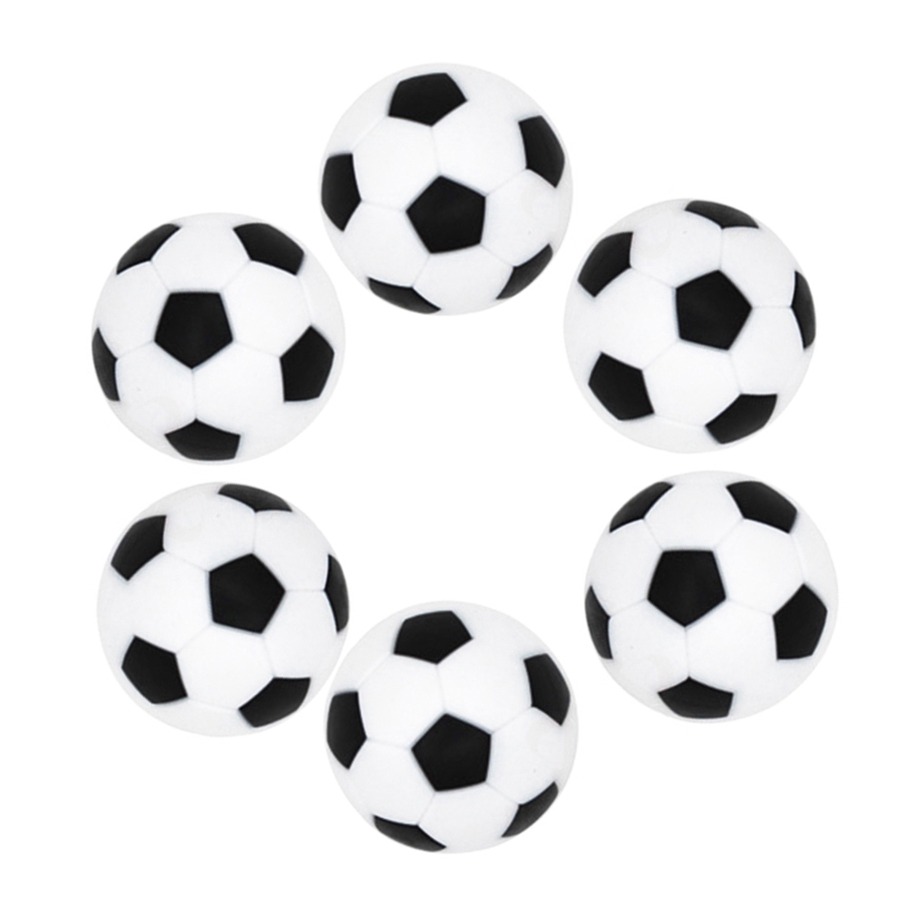 Foosball Table Soccer Balls 6pcs set ABS Mini Resin Football