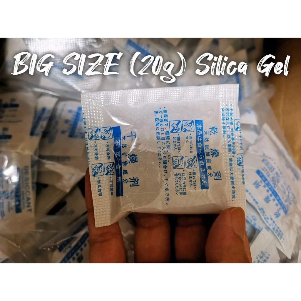 Big Size Silica Gel / Dessicant / Desiccant Food Safe (20g) Shopee