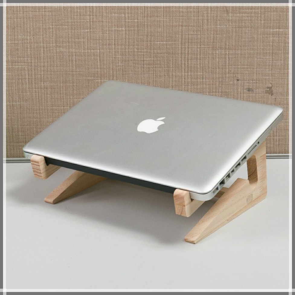 solid wood Laptop stand Computer stand monitor stand Shopee Singapore