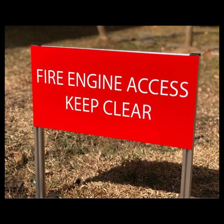 FIRE ENGINE ACCESS SIGN | Shopee Singapore
