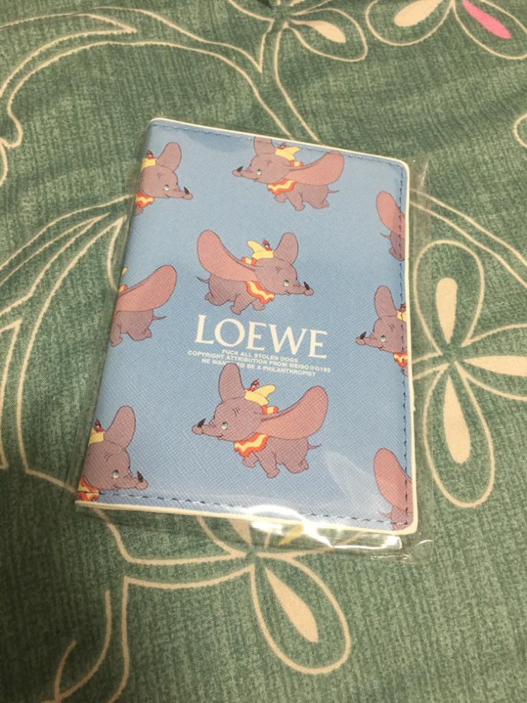 Cartoon Dumbo Print Cute Passport Cover Waterproof Passport Passport