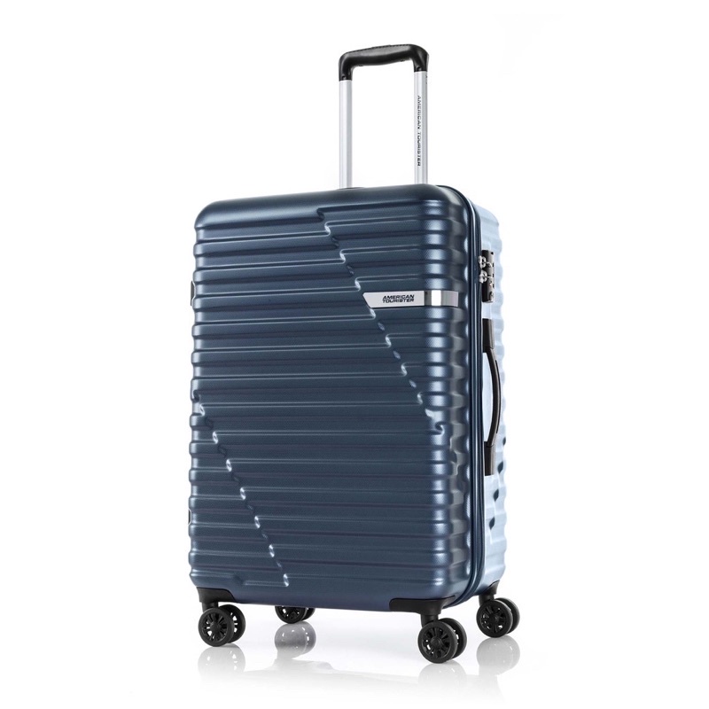 American Tourister Sky Bridge Medium 4 Wheel Hard Case Luggage Trolley 25" Blue Shopee Singapore