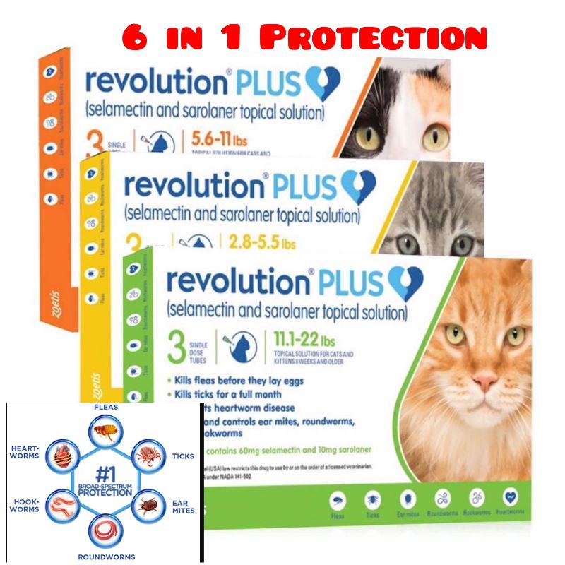 [Promo] Revolution Plus For Cats 3s [Expiry 2025/FDA Approved/Direct