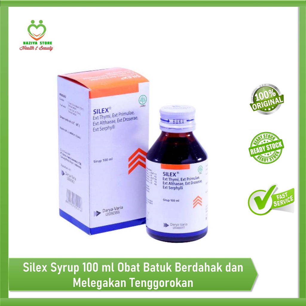 Silex Syrup 100ml Syrup Cough Syrup Anti Throat Shopee Singapore