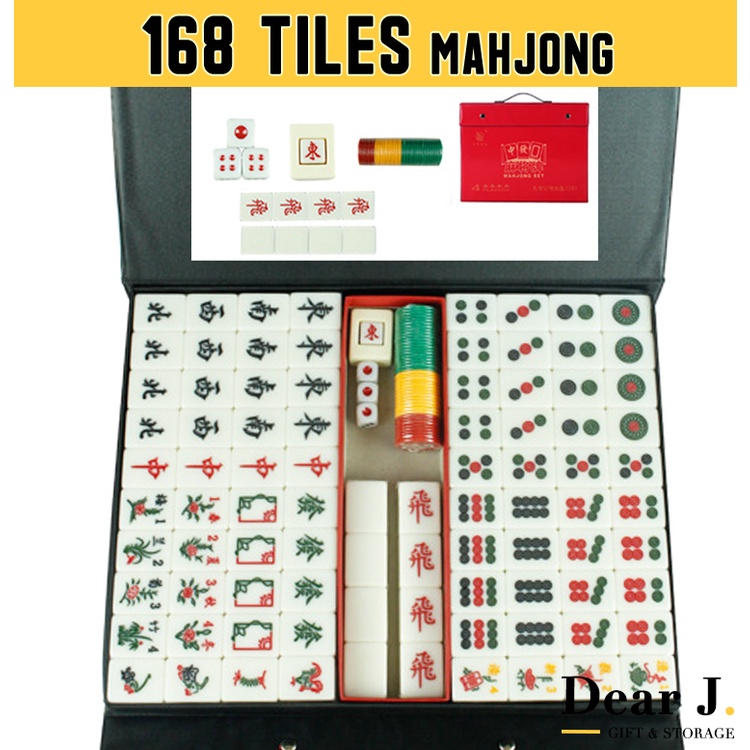 (SG Seller) 168 Tiles Mahjong 36mm Singapore Mahjong [Dear J] Shopee