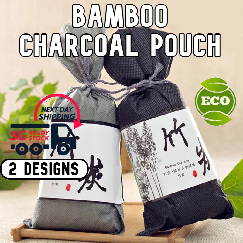 🔥SG🔥Bamboo Charcoal Pouch/ Charcoal Deodorant/ Freshener Bag/ Air